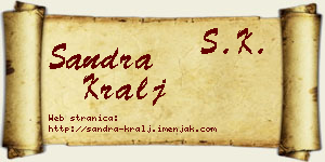 Sandra Kralj vizit kartica